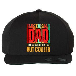 Electrician Dad Wool Snapback Cap