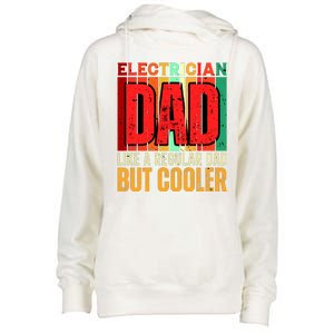 Electrician Dad Womens Funnel Neck Pullover Hood