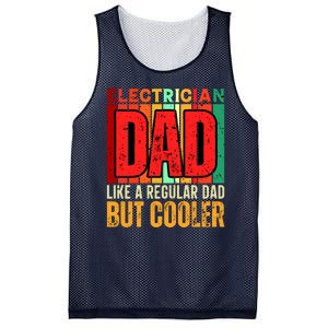 Electrician Dad Mesh Reversible Basketball Jersey Tank