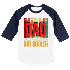 Electrician Dad Baseball Sleeve Shirt