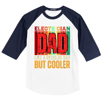 Electrician Dad Baseball Sleeve Shirt