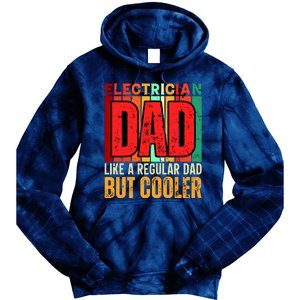 Electrician Dad Tie Dye Hoodie