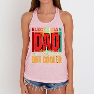 Electrician Dad Women's Knotted Racerback Tank