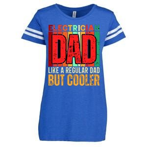 Electrician Dad Enza Ladies Jersey Football T-Shirt