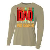 Electrician Dad Cooling Performance Long Sleeve Crew