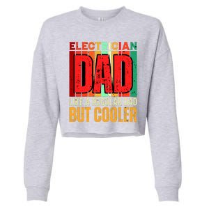 Electrician Dad Cropped Pullover Crew