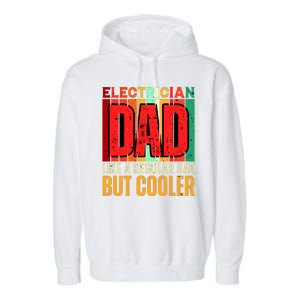 Electrician Dad Garment-Dyed Fleece Hoodie