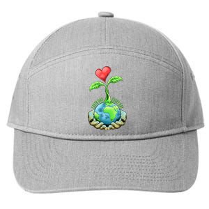 Earth Day Every Day Happy Earth Day 2024 7-Panel Snapback Hat