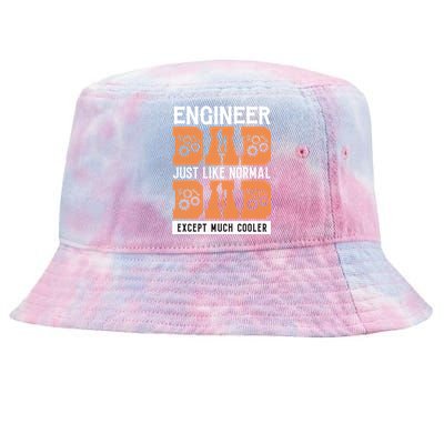 Engineer Dad Except Much Cooler Funny Gift Tie-Dyed Bucket Hat