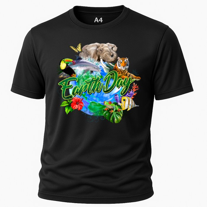 Earth Day Cooling Performance Crew T-Shirt