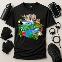 Earth Day Cooling Performance Crew T-Shirt