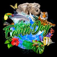 Earth Day Cooling Performance Crew T-Shirt