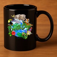 Earth Day 11oz C Handle Ceramic Mug