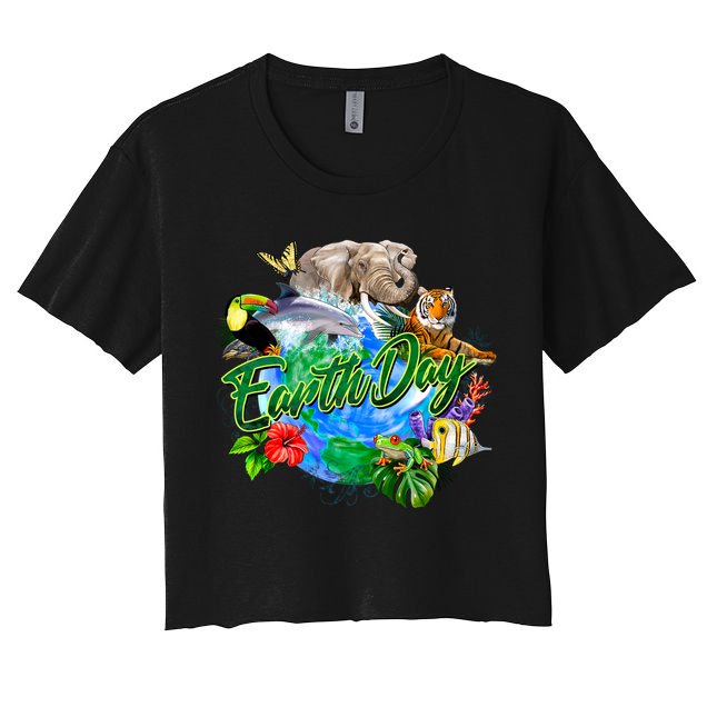 Earth Day Crop Top