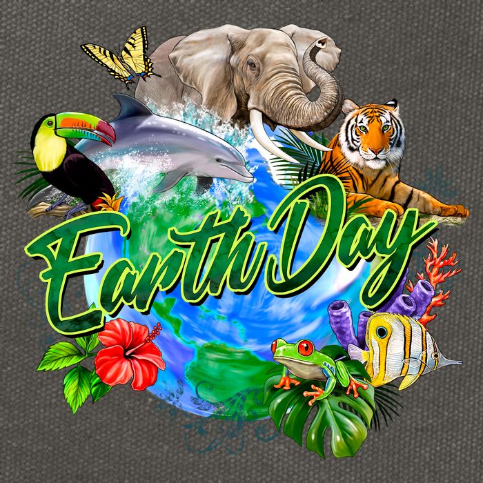 Earth Day Cotton Canvas Backpack