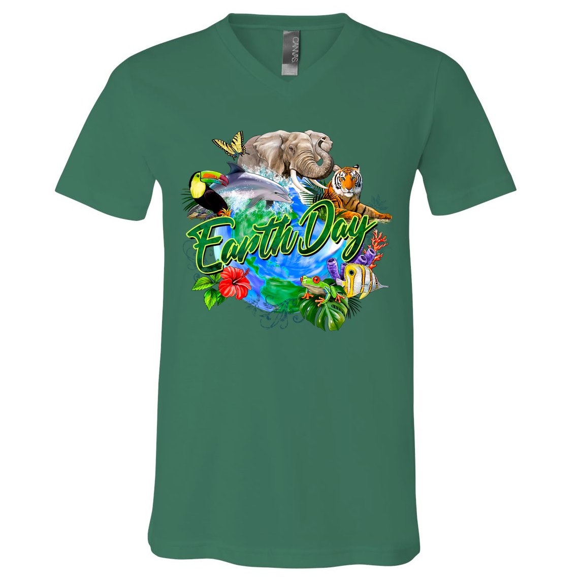 Earth Day V-Neck T-Shirt