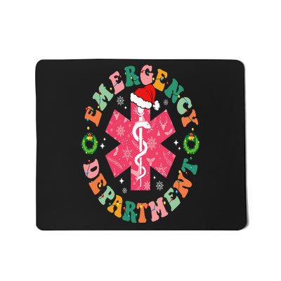 Emergency Department ER Nurse Christmas Emergency Room Mousepad