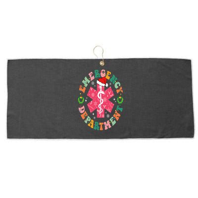 Emergency Department ER Nurse Christmas Emergency Room Large Microfiber Waffle Golf Towel