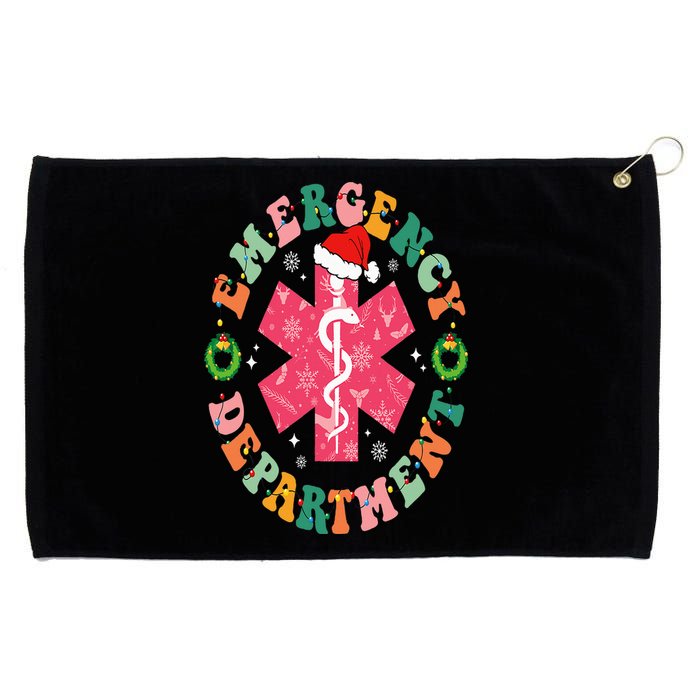 Emergency Department ER Nurse Christmas Emergency Room Grommeted Golf Towel