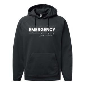 Emergency Department Emergency Room Healthcare Nursing Performance Fleece Hoodie