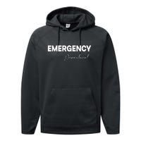 Emergency Department Emergency Room Healthcare Nursing Performance Fleece Hoodie