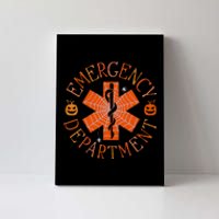 Emergency Department Er Nurse Halloween Emergency Room Tech Canvas