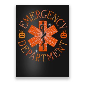 Emergency Department Er Nurse Halloween Emergency Room Tech Poster