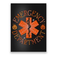 Emergency Department Er Nurse Halloween Emergency Room Tech Poster