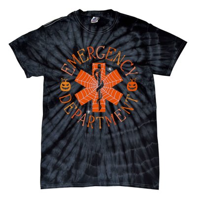 Emergency Department Er Nurse Halloween Emergency Room Tech Tie-Dye T-Shirt