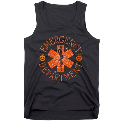 Emergency Department Er Nurse Halloween Emergency Room Tech Tank Top