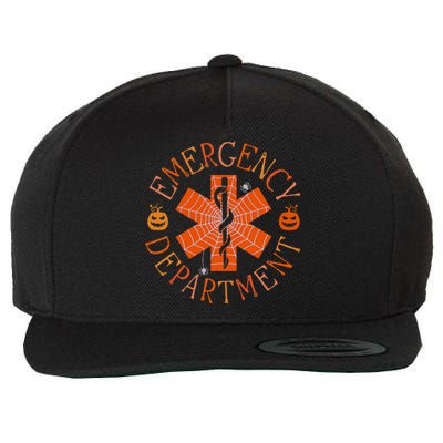 Emergency Department Er Nurse Halloween Emergency Room Tech Wool Snapback Cap