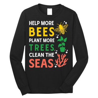 Earth Day Environmental Message Long Sleeve Shirt