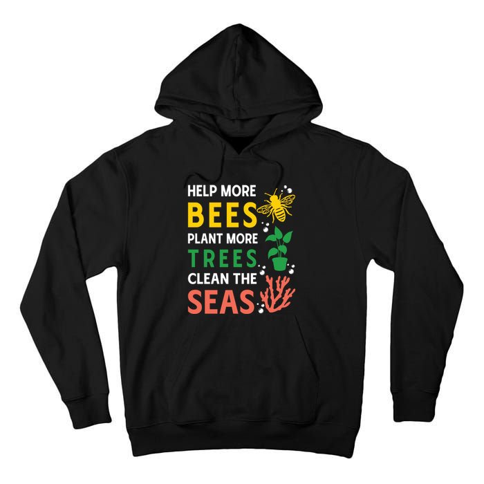 Earth Day Environmental Message Tall Hoodie