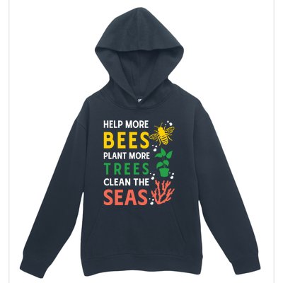 Earth Day Environmental Message Urban Pullover Hoodie