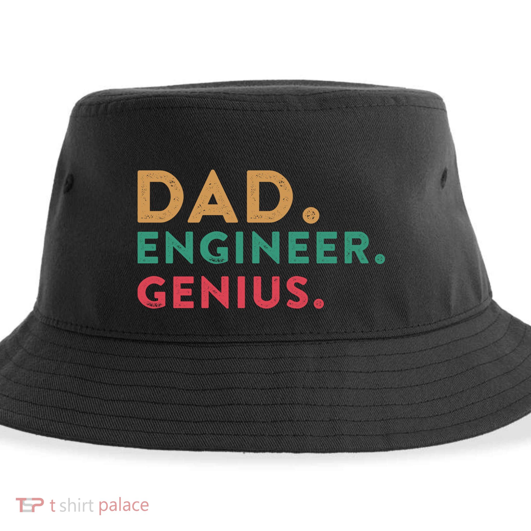 Engineering Dad Engineer Dads Dad Engineer Genius Gift Sustainable Bucket Hat