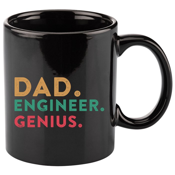 Engineering Dad Engineer Dads Dad Engineer Genius Gift 11oz C Handle Ceramic Mug