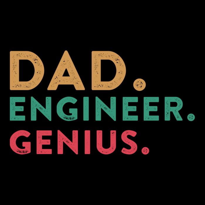 Engineering Dad Engineer Dads Dad Engineer Genius Gift Cropped Pullover Crew