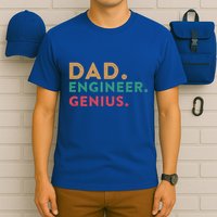 Engineering Dad Engineer Dads Dad Engineer Genius Gift T-Shirt