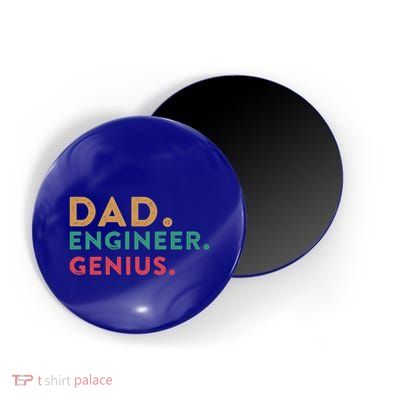 Engineering Dad Engineer Dads Dad Engineer Genius Gift Magnet