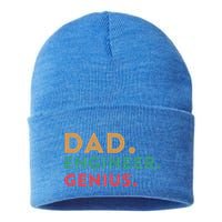 Engineering Dad Engineer Dads Dad Engineer Genius Gift Sustainable Knit Beanie