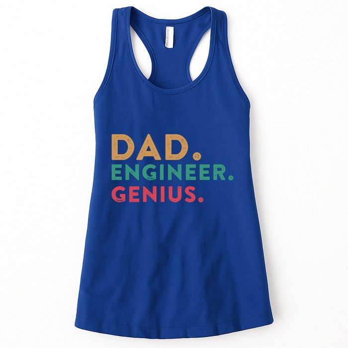 Engineering Dad Engineer Dads Dad Engineer Genius Gift Womens Tank Top
