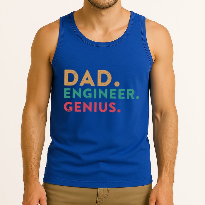 Engineering Dad Engineer Dads Dad Engineer Genius Gift Tank Top