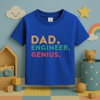 Engineering Dad Engineer Dads Dad Engineer Genius Gift Toddler T-Shirt
