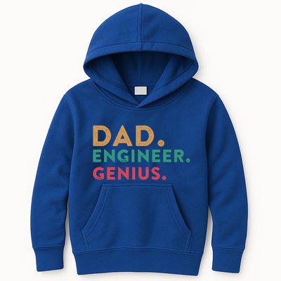Engineering Dad Engineer Dads Dad Engineer Genius Gift Kids Hoodie