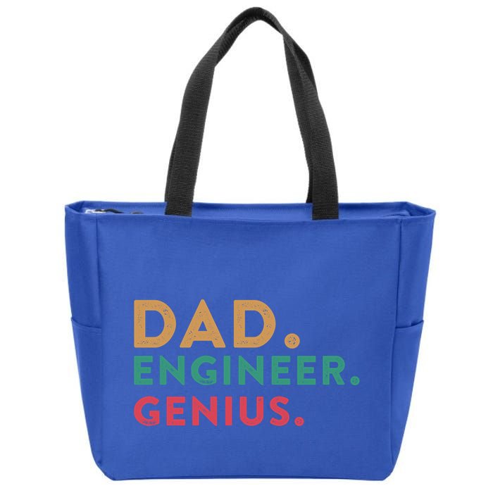Engineering Dad Engineer Dads Dad Engineer Genius Gift Zip Tote Bag