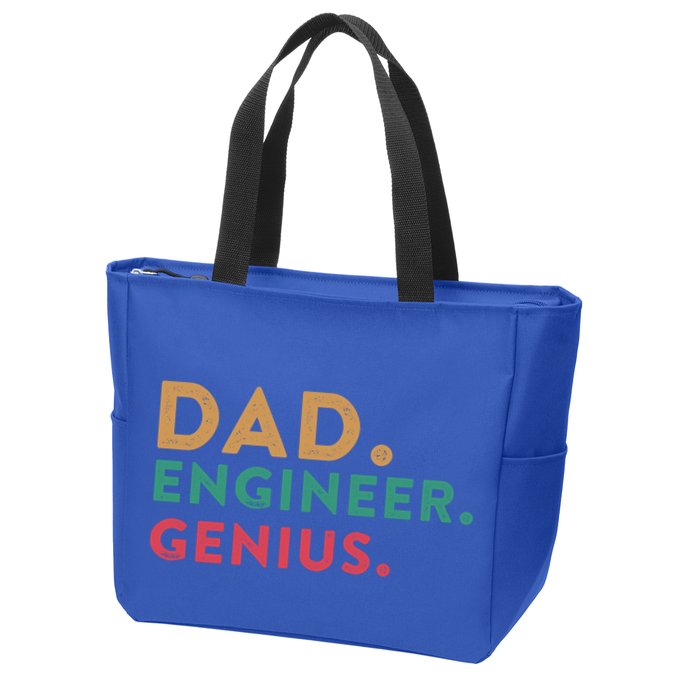 Engineering Dad Engineer Dads Dad Engineer Genius Gift Zip Tote Bag