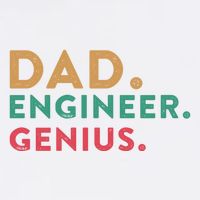Engineering Dad Engineer Dads Dad Engineer Genius Gift Garment-Dyed Sweatshirt