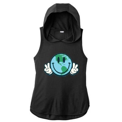 Earth Day Ladies PosiCharge Tri-Blend Wicking Draft Hoodie Tank