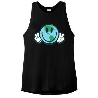 Earth Day Ladies PosiCharge Tri-Blend Wicking Tank