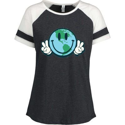 Earth Day Enza Ladies Jersey Colorblock Tee